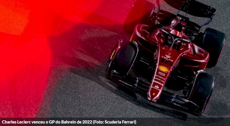 Leclerc puxa 1-2 da Ferrari e vence GP do Bahrein. Red Bull tem dia de pesadelo